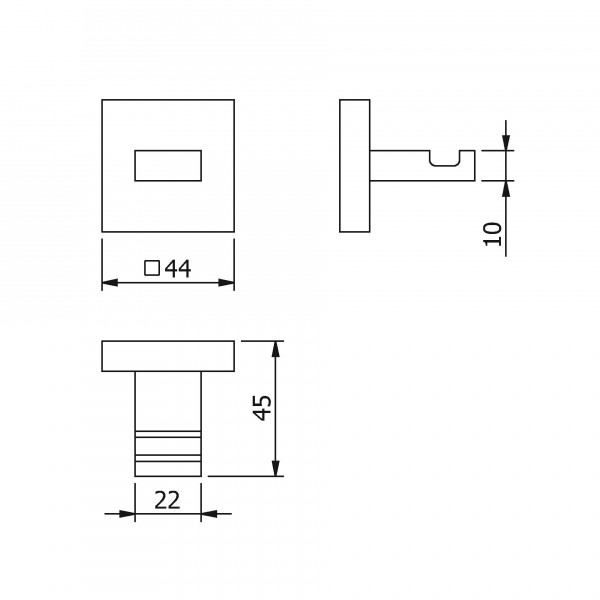 Крючок одинарный Langberger 21931A sun-id-561632 - Вид №1