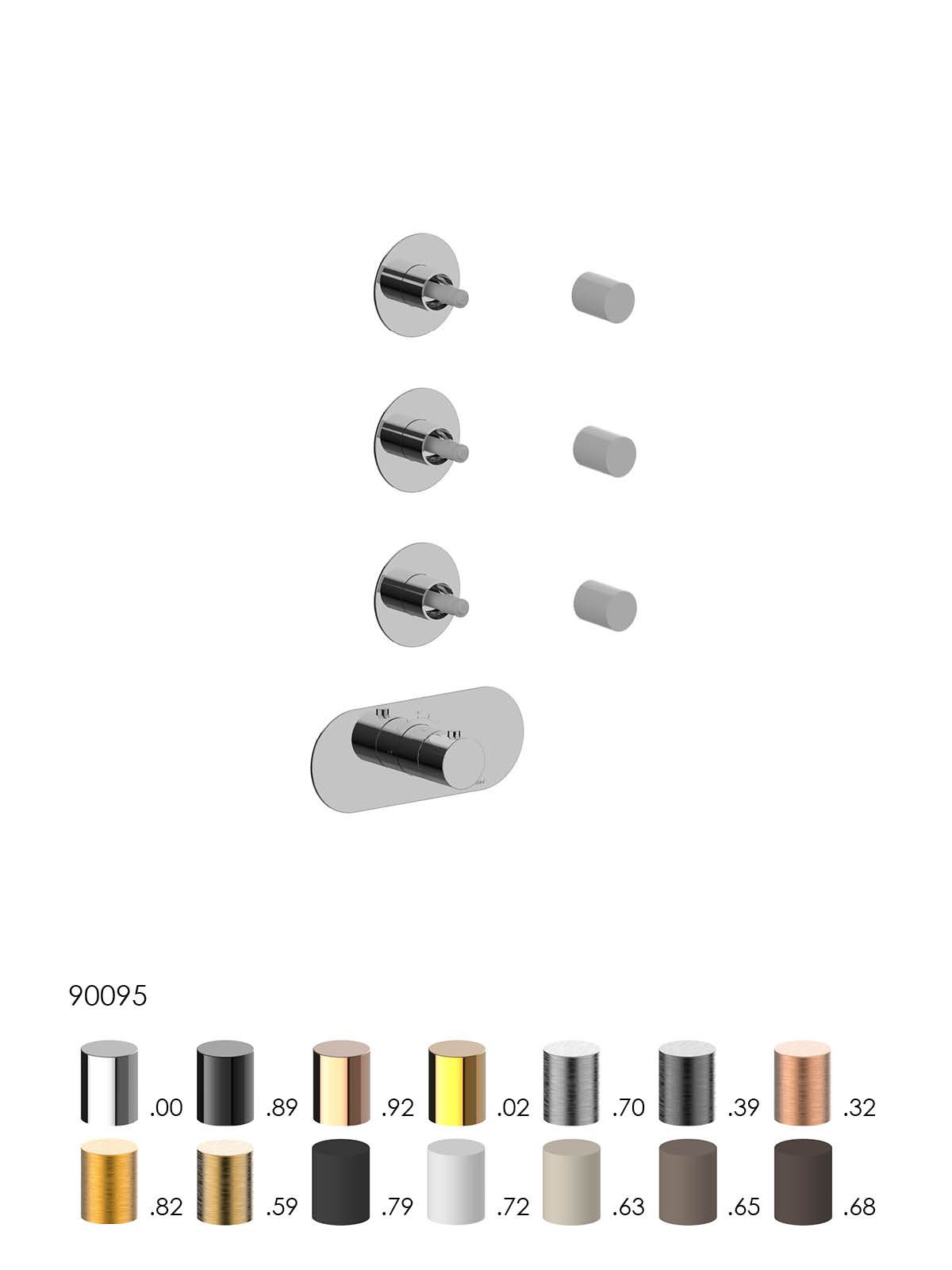 Термостатический смеситель для душа с 4 отверстиями Rubinetterie Frattini отдельная эстетика ARCH-00038079 - Вид №1