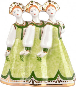 10618108 Дулевский фарфор Скульптура "Березка" Фарфор