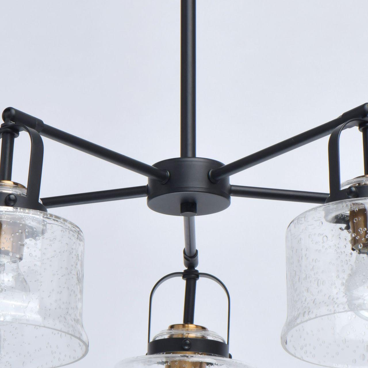 Подвесная люстра De Markt Вальтер 551012005 DE MARKT ДИЗАЙНЕРСКИЕ, ВАЛЬТЕР 285803 Черный  - Вид №3