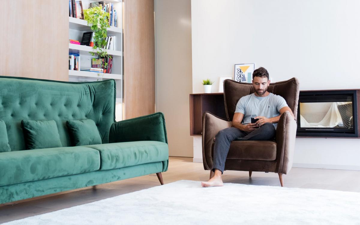 058483 Диван прямой Fama Simone Santreyd