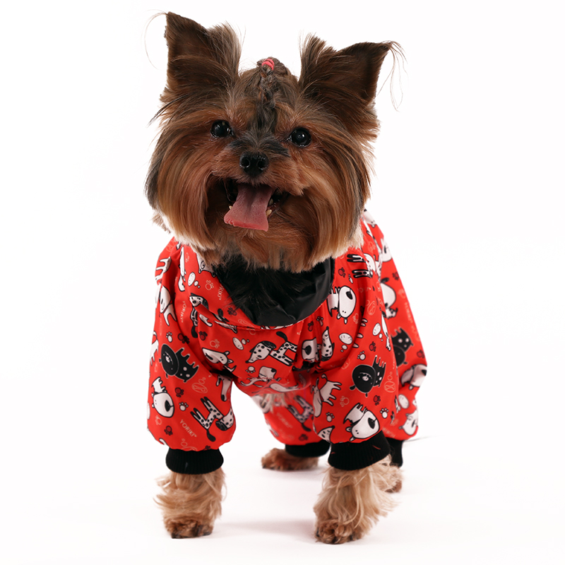 ПР0051111 Комбинезон для собак Спектр дев. (красн.) р-р S 20 см YORIKI  - Вид №2