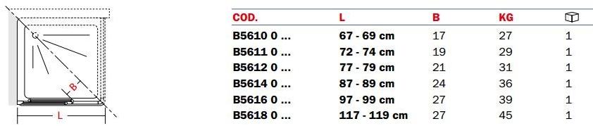 INDA® Душевой уголок угловой с раздвижной дверцей New claire sun-id-1423290 - Вид №2