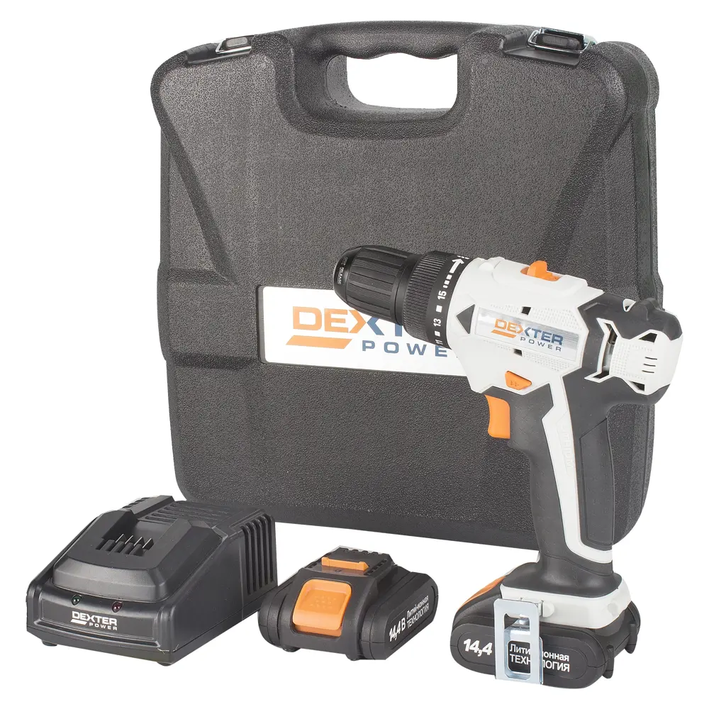 Шуруповерт Dexter, Li-ion 14,4 В, 1,5 Ач 15460296 STLM-2173051 DEXTER POWER  - Вид №3