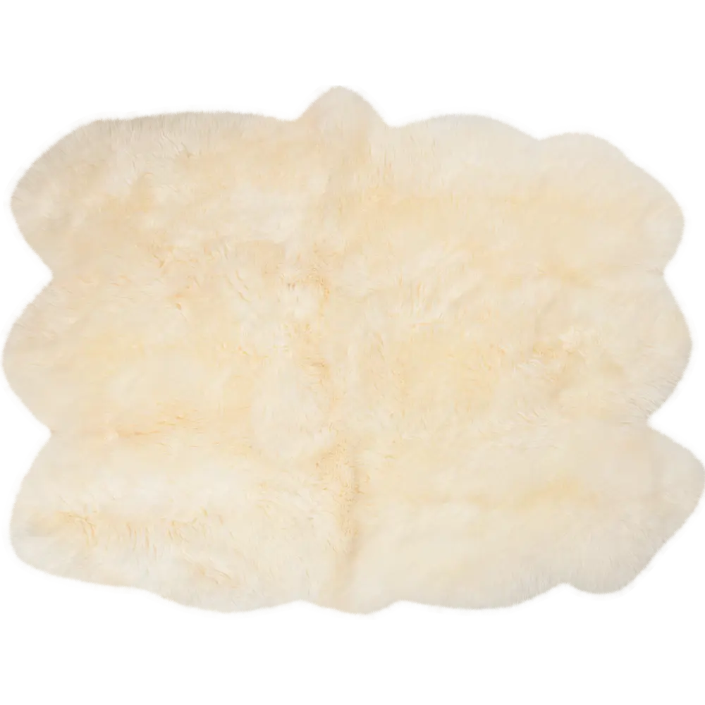Шкура овечья шестишкурная 1.1x1.55 м цвет белый 16353329 STLM-2006853 Santreyd 