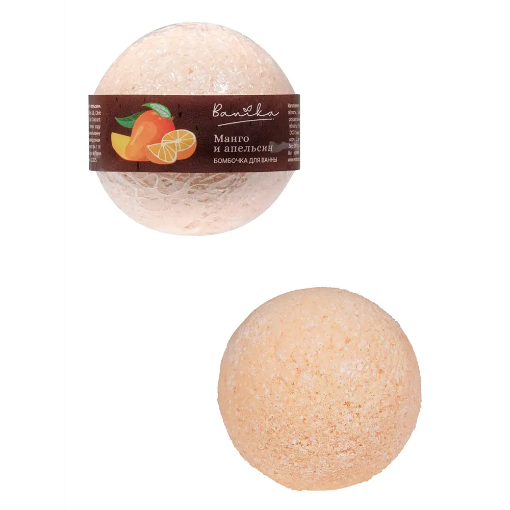 Бомбочка для ванной Banika Манго и апельсин 120 гр STLM-2028728