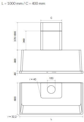 Ilve Настенный стальной кожух Majestic Am100 Santreyd - Вид №2