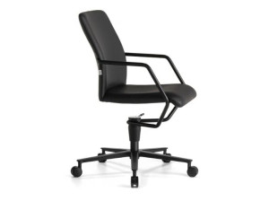 Кожаный поворотный операционный офисный стул с колесами