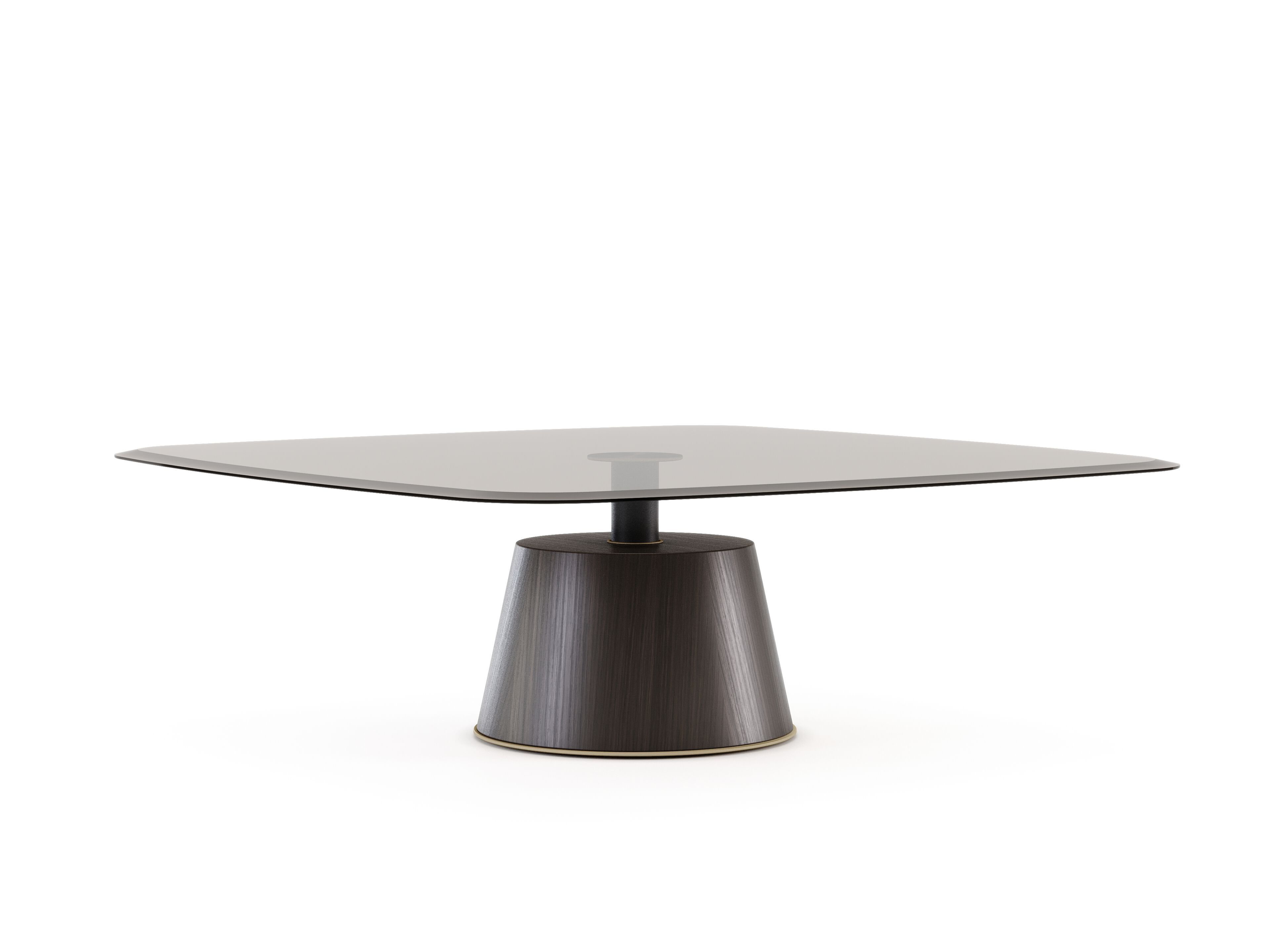 Стеклянный квадратный журнальный столик Domkapa Panton ARCH-00069133 - Вид №2