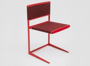 Danese Milano Стул из металла с порошковым покрытием и хлопка