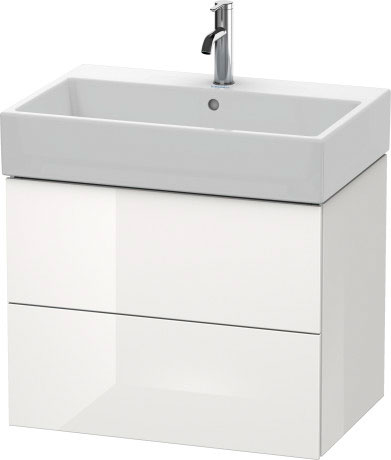 LC627607272 Тумбочка подвесная L-Cube #LC6276 684 x 459 мм Дуб брашированный, натуральный шпон Duravit - Вид №2