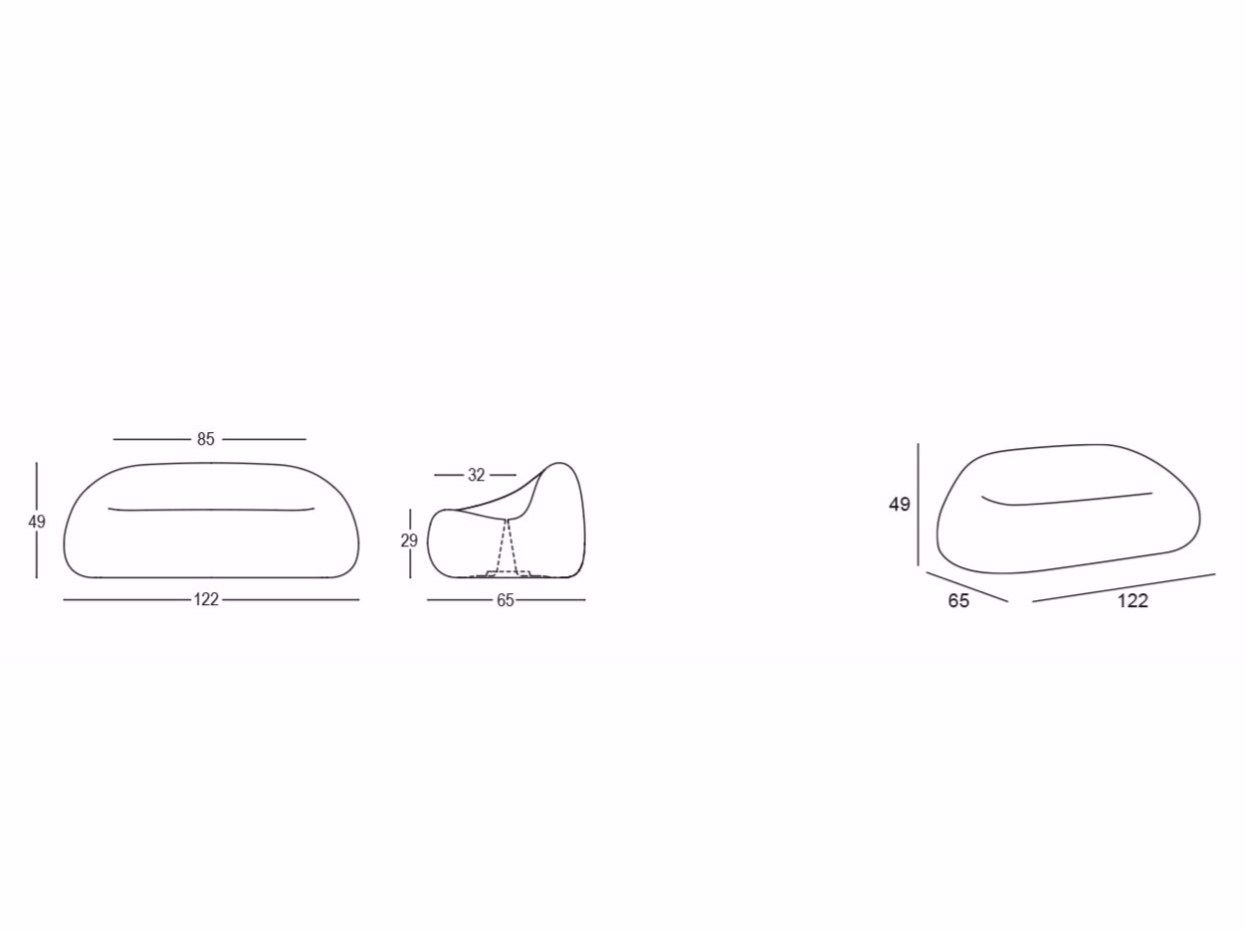 Диван из полиэтилена PLUST Gumball Junior ARCH-00118341 - Вид №11