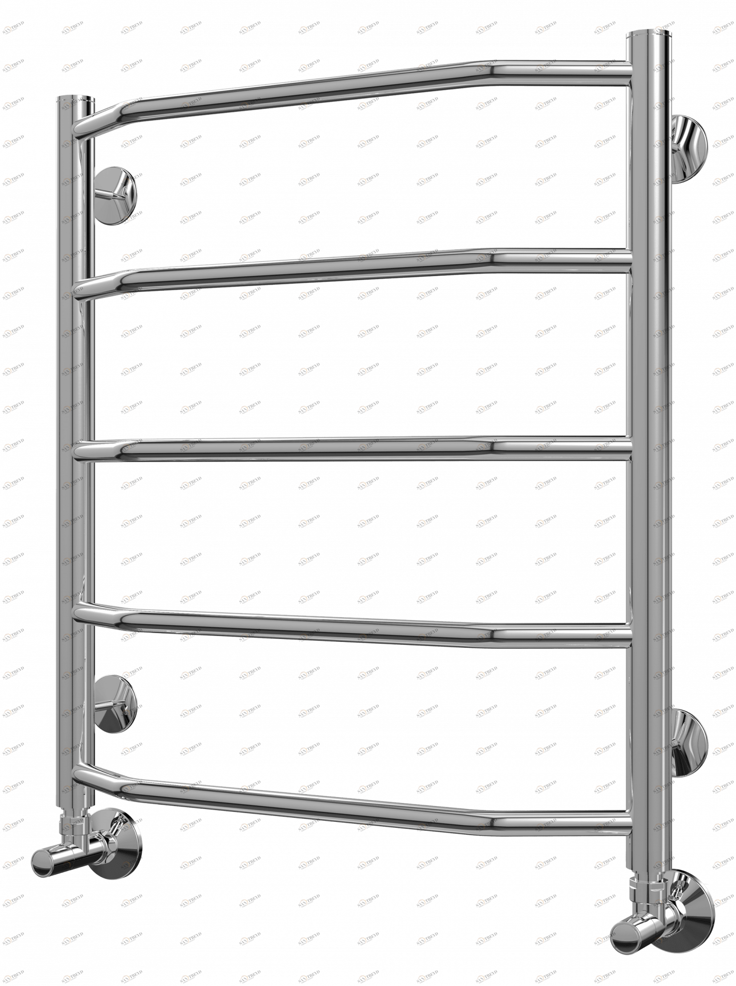 4670030725127 ЭКОНОМ Виктория П5 500х596 Полотенцесушитель TERMINUS RAL 9005 матовый