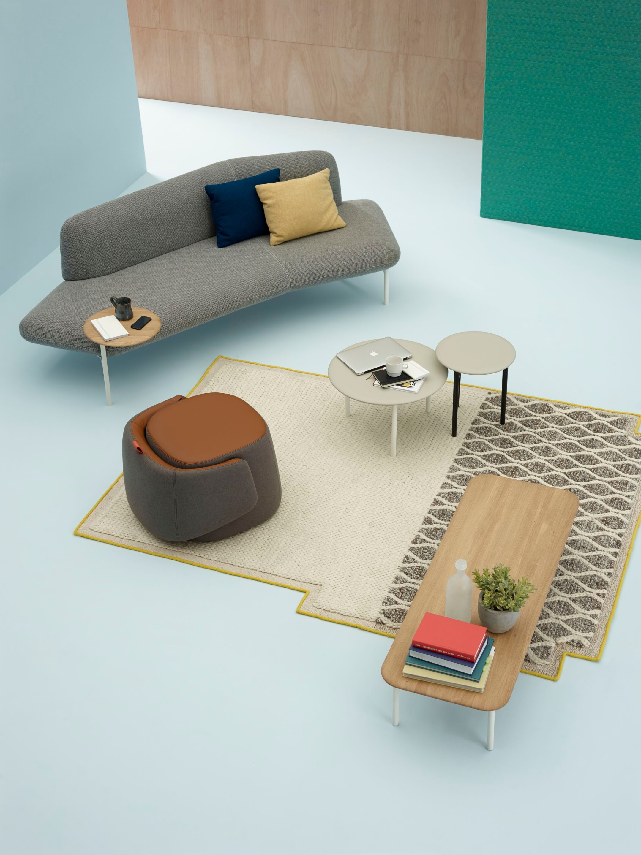 3-местный тканевый диван Haworth Openest ARCH-00093418 - Вид №3