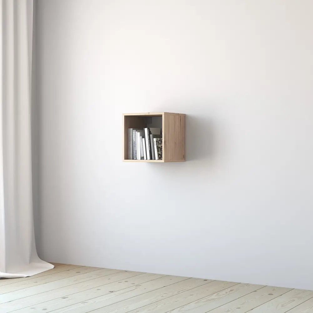 Стеллаж Spaceo KUB 1 секция 36x36.1x31.7 см ЛДСП цвет гикори джексон 82731875 STLM-2159805  - Вид №9