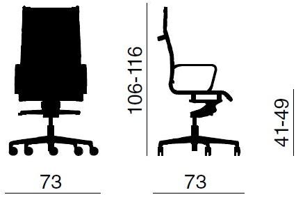 Quadrifoglio Стул для руководителя с высокой спинкой Dekora plus sun-id-1500746 - Вид №3
