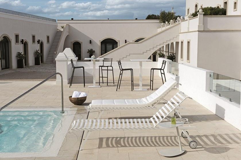 Ethimo Высокий металлический стол Flower Flta3100 - Вид №1