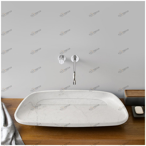 INK021 Накладная раковина на столешницу  овальная Neutra Design 