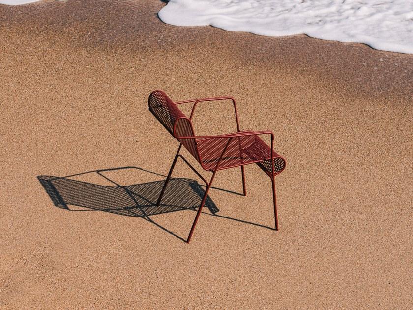 calma Садовый стул из стали с подлокотниками Trebol sun-id-1457363 - Вид №3