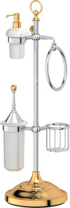 STI 135 Стойка с 5-ю аксессуарами для туалета с биде 80 cm 3SC STILMAR CHROME/GOLD