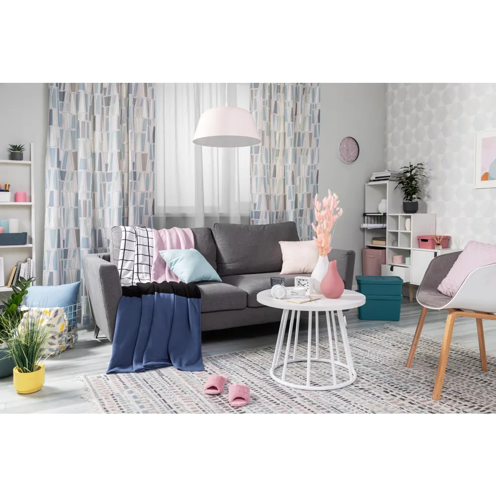 Штора на ленте Тайлер 160x270 см хлопок геометрия Altali STLM-2191284 - Вид №6