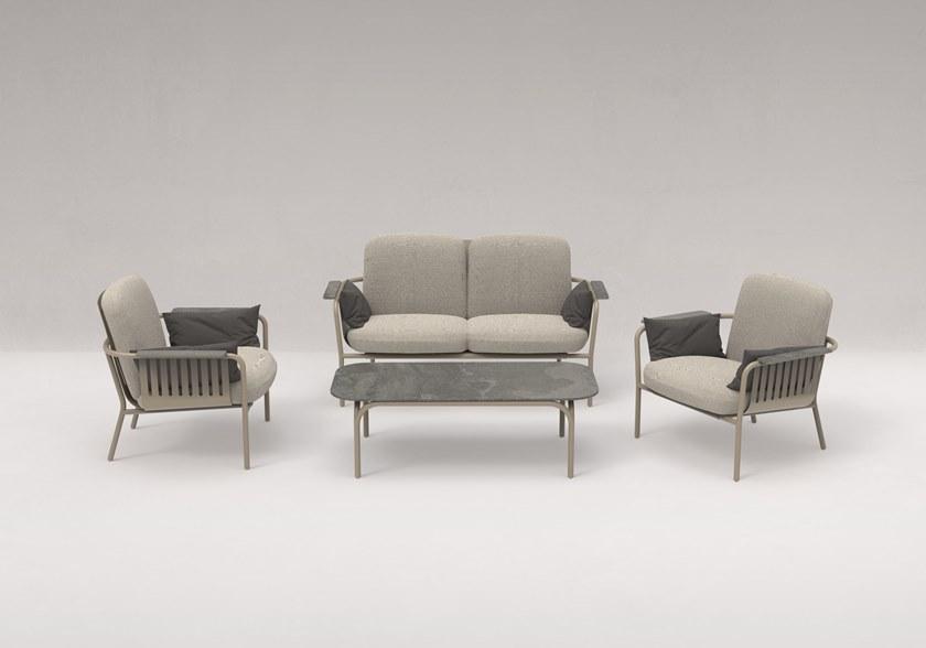 GANDIABLASCO Прямоугольный садовый журнальный столик из dekton® Capa sun-id-1452843 - Вид №4