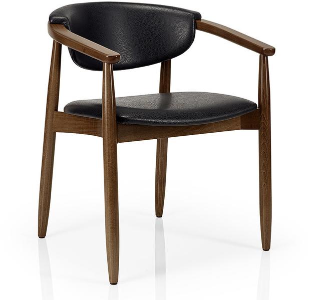 JMS Кожаный стул для ресторана с подлокотниками Joanna M954c - Вид №1