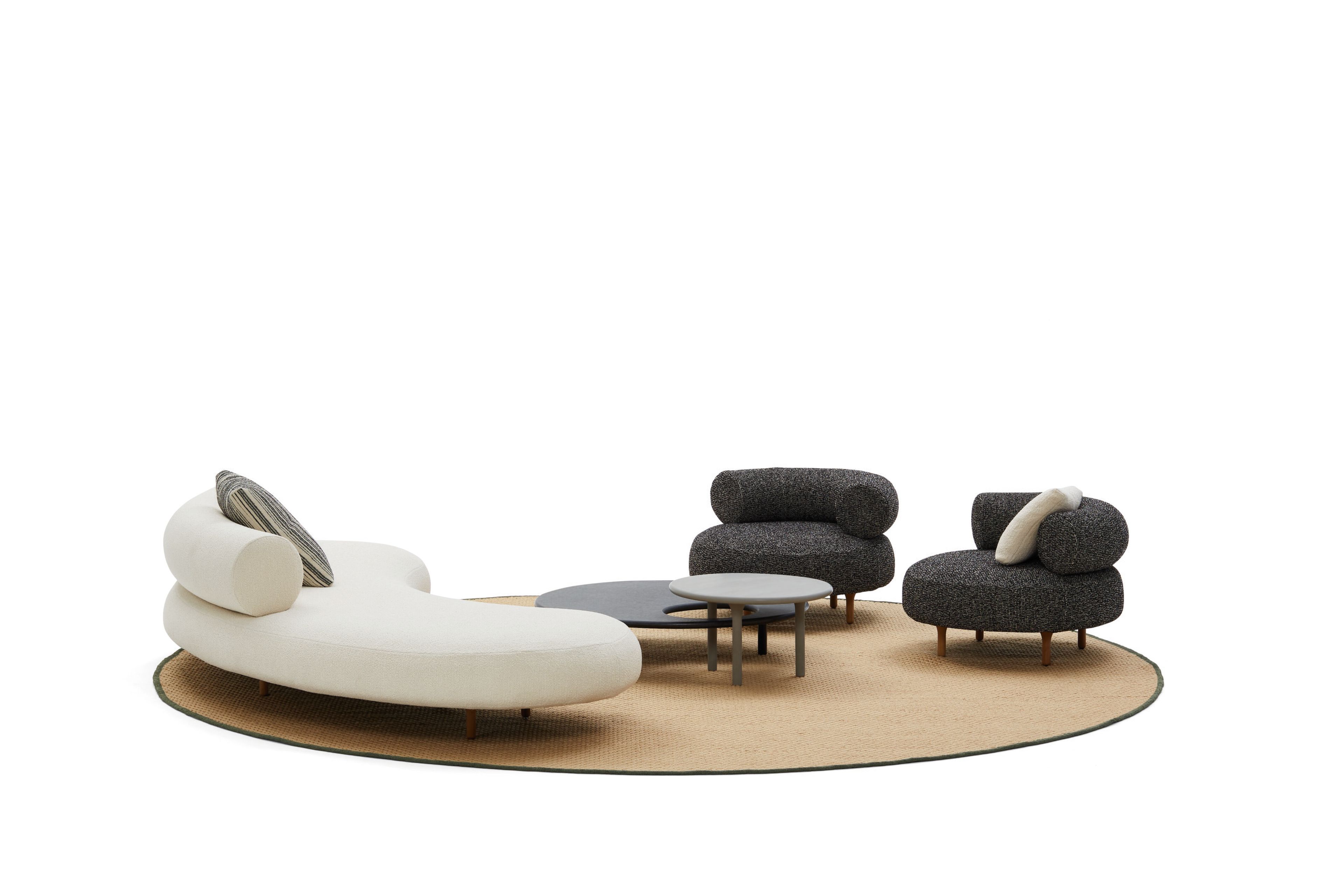 Изогнутый садовый диван из ткани DE PADOVA Honoré Outdoor ARCH-00087604 - Вид №1