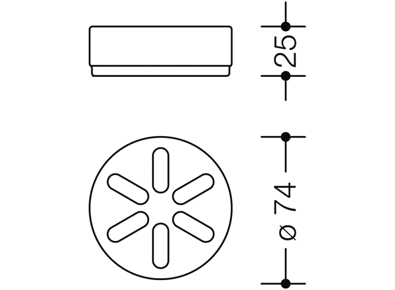 477.02.01005 вставка для мыльницы HEWI Serie 477/801  - Вид №7