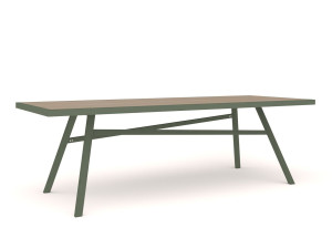 Алюминиевый прямоугольный садовый стол