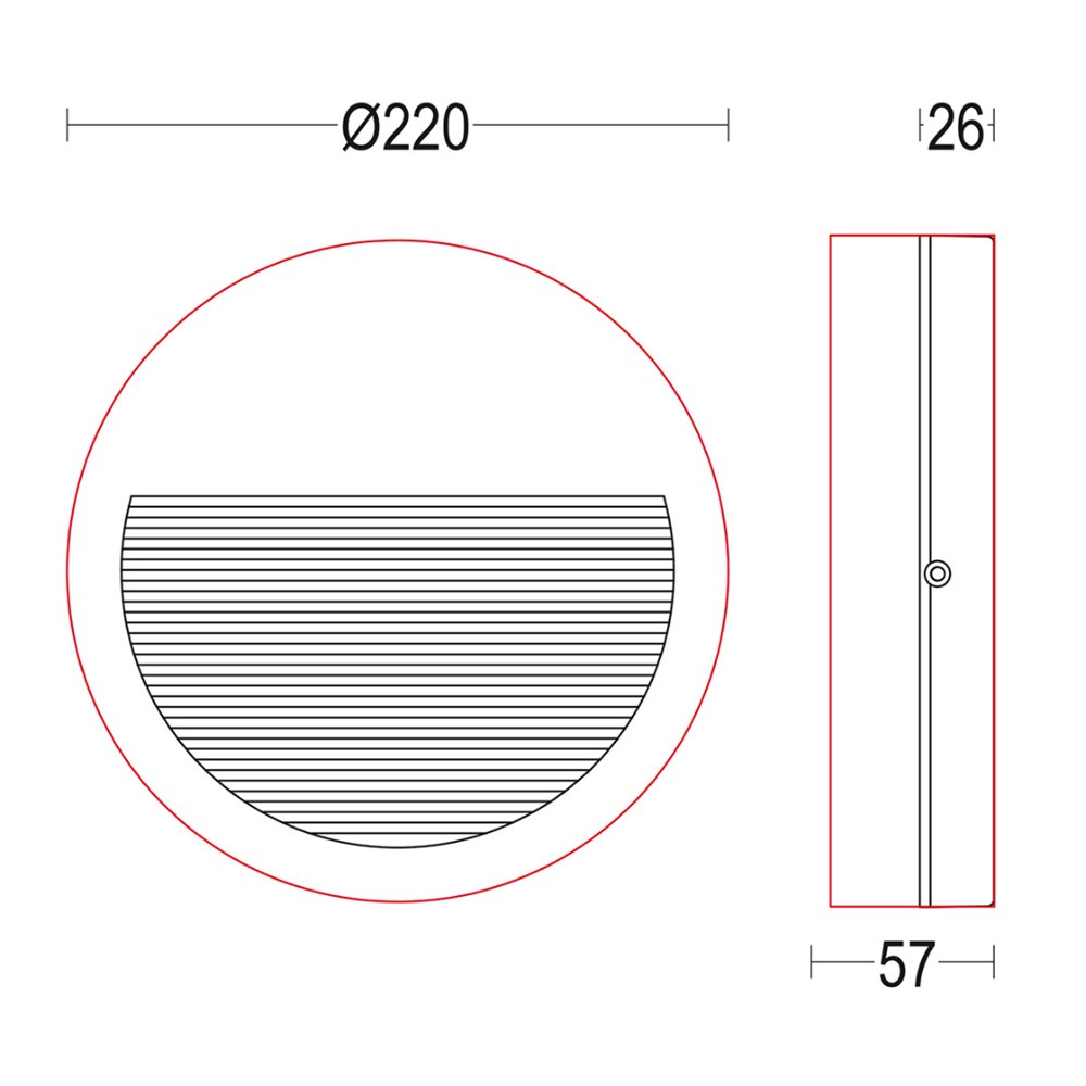 MaxiVerso flat RD R Ghidini Verso Flat R RD .05 Темно-Cерый (Матовый)  - Вид №1