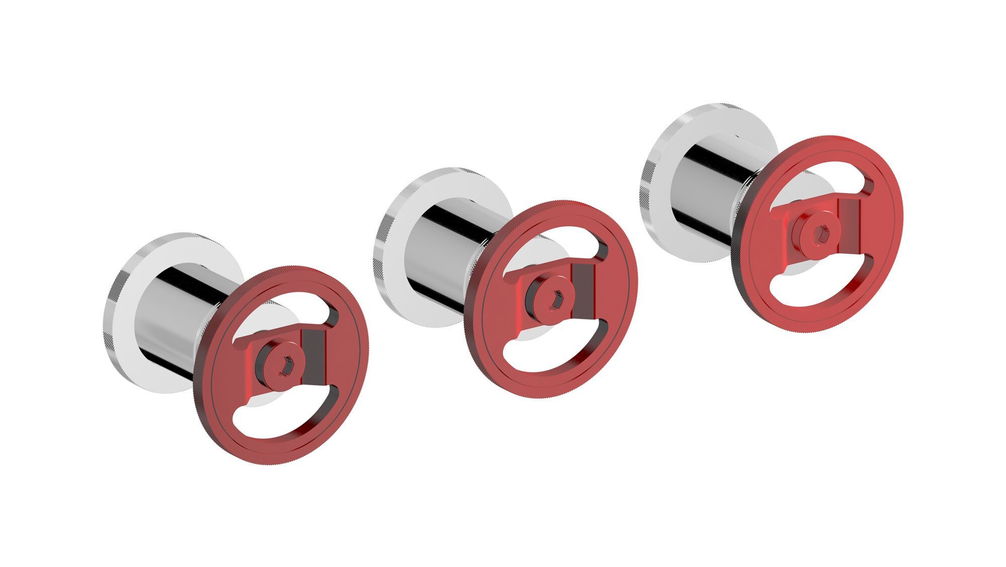 Встраиваемый смеситель для душа с 3 отверстиями и переключателем IB Bold ARCH-00029546 - Вид №3