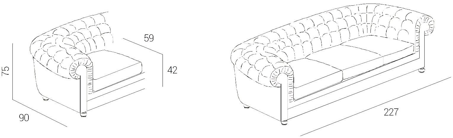 Dall'Agnese Кожаный диван в стиле честерфилд Class sun-id-1418016 - Вид №3