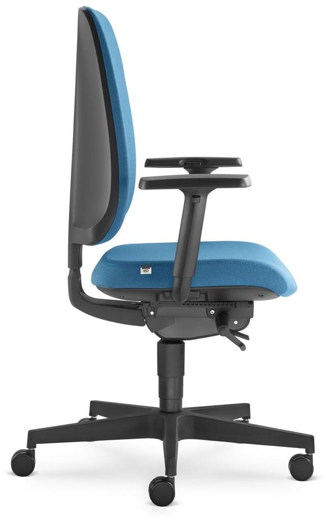LD Seating Регулируемое по высоте офисное кресло из ткани с 5 спицами Leaf 500-sys - Вид №1