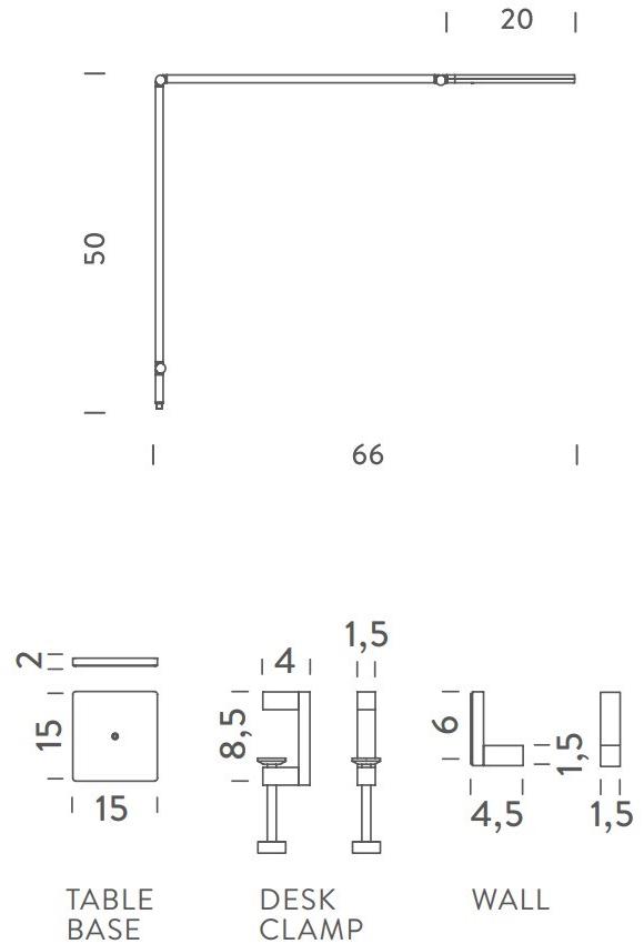 NEMO Регулируемый настенный светильник из алюминия Untitled sun-id-1347695 - Вид №2