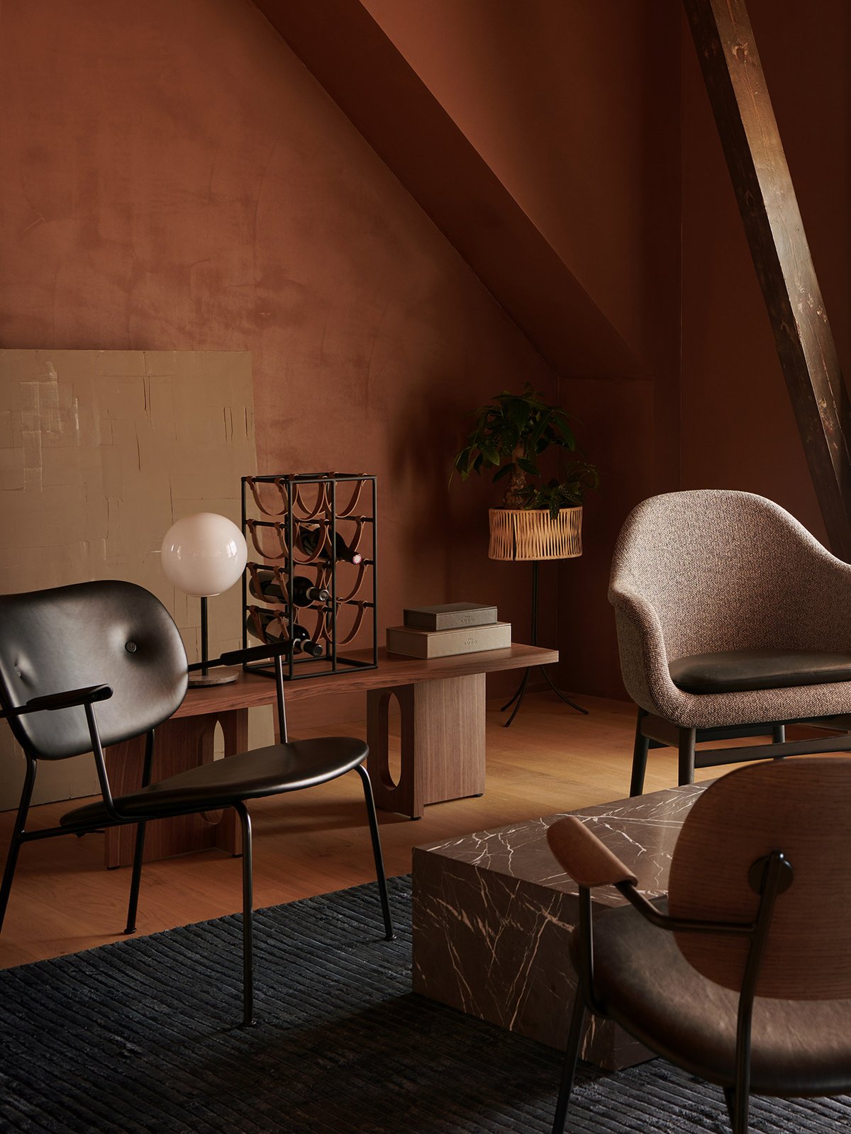 1195004-011H00ZZ MENU Co Lounge, полностью обитый Темный мореный дуб | Дакар - 0842  - Вид №7