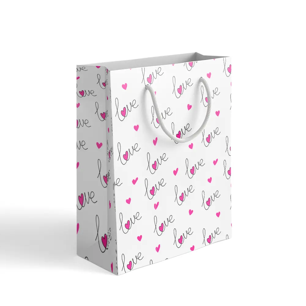 Пакет подарочный Симфония Love 15x22 см цвет разноцветный STLM-2175473