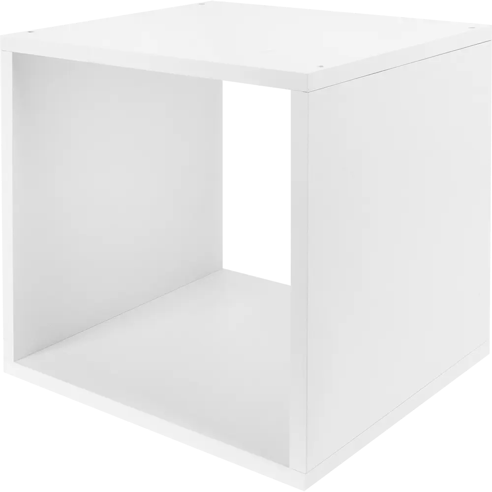 Стеллаж Spaceo KUB 1 секция 36x36.1x31.7 см ЛДСП цвет белый 82731908 STLM-2094664  - Вид №3