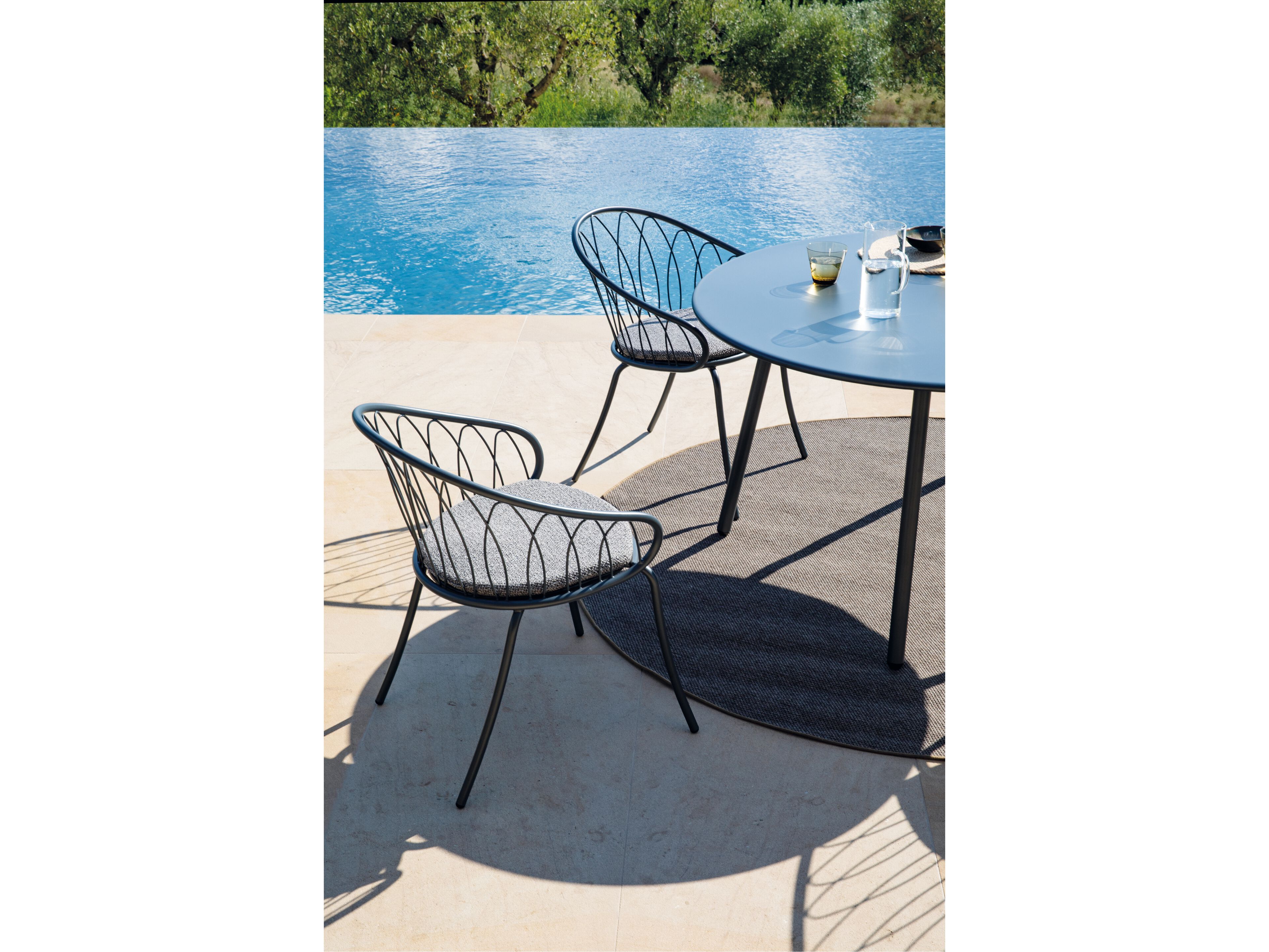 Металлический штабелируемый садовый стул Vermobil Флора ARCH-00000713 - Вид №1