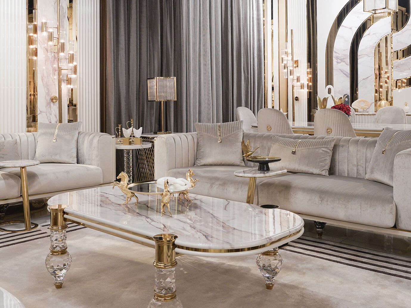 Овальный журнальный столик Zebrano Velovis ARCH-00062297 - Вид №2