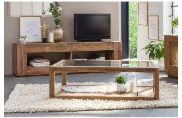 Arrediorg.it® Тумба под телевизор из массива дерева Woodside Ah707 tv cabinet  - Вид №5