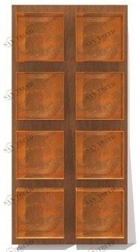 TrackDesign Модульный настенный книжный шкаф из стали и дерева  Ar0814003 