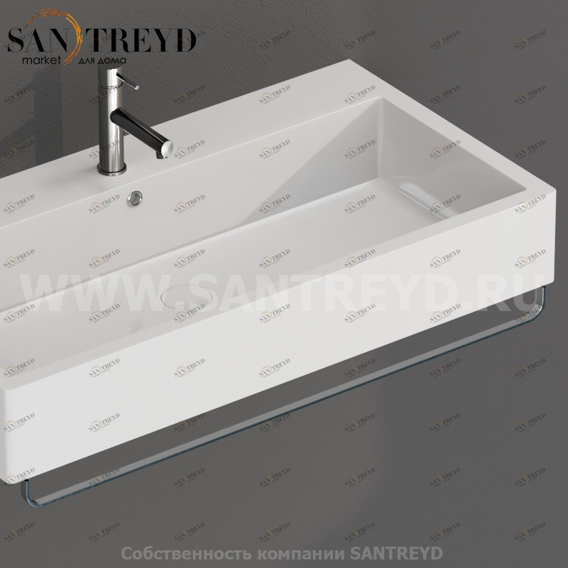 PC9050 Держатель для полотенец 90 см хромированный Globo STONE Италия Ceramica Globo