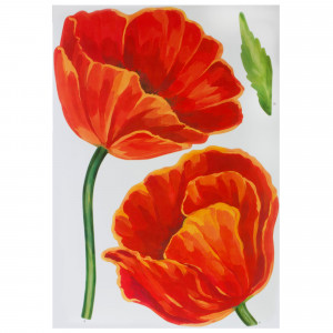 12103189 Наклейка «Маки» Декоретто, 3 шт.