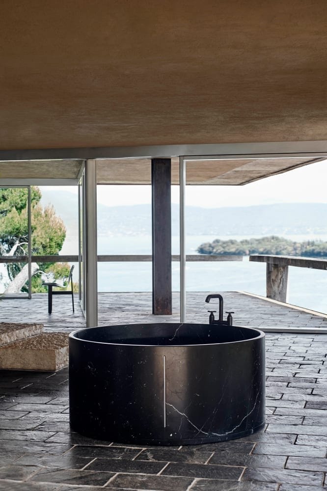 Латунный напольный смеситель для ванны с переключателем Agape Memory ARCH-00069712 - Вид №2