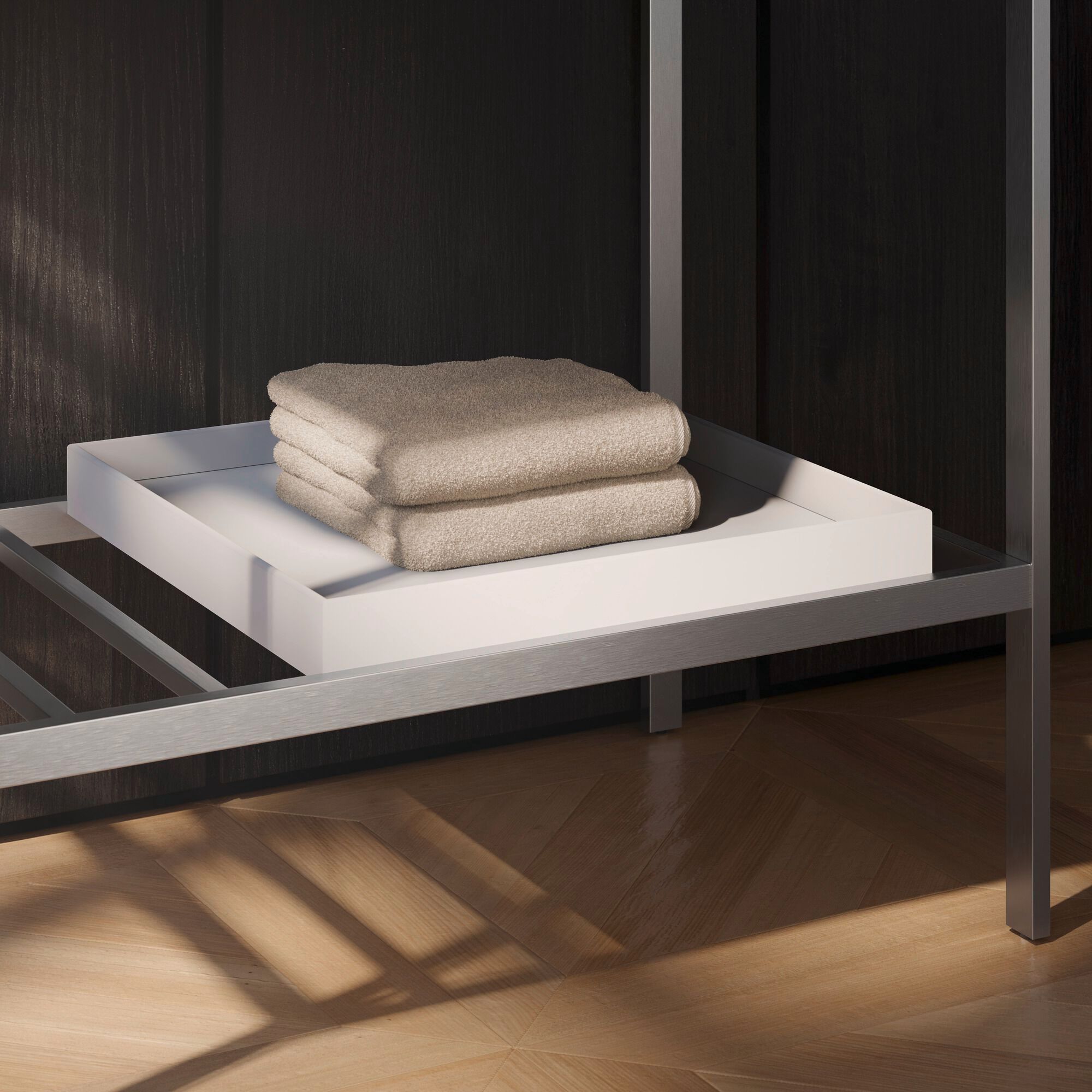 Металлическая напольная раковина с держателем для полотенец Duravit Aurena ARCH-00076270 - Вид №1