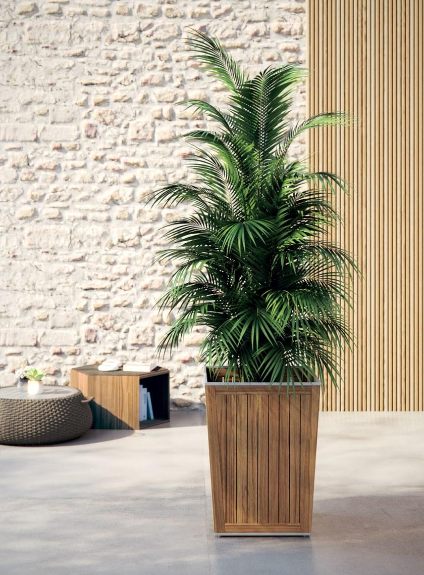 Atmosphera Высокий садовый горшок из тикового дерева Desert De.c1 - Вид №3