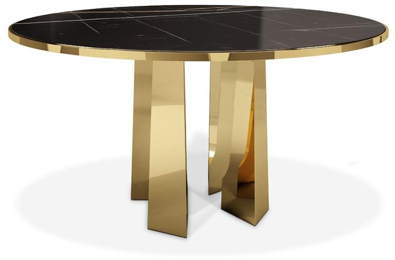 Porustudio Круглый обеденный стол из мрамора sun-id-1417466 - Вид №1