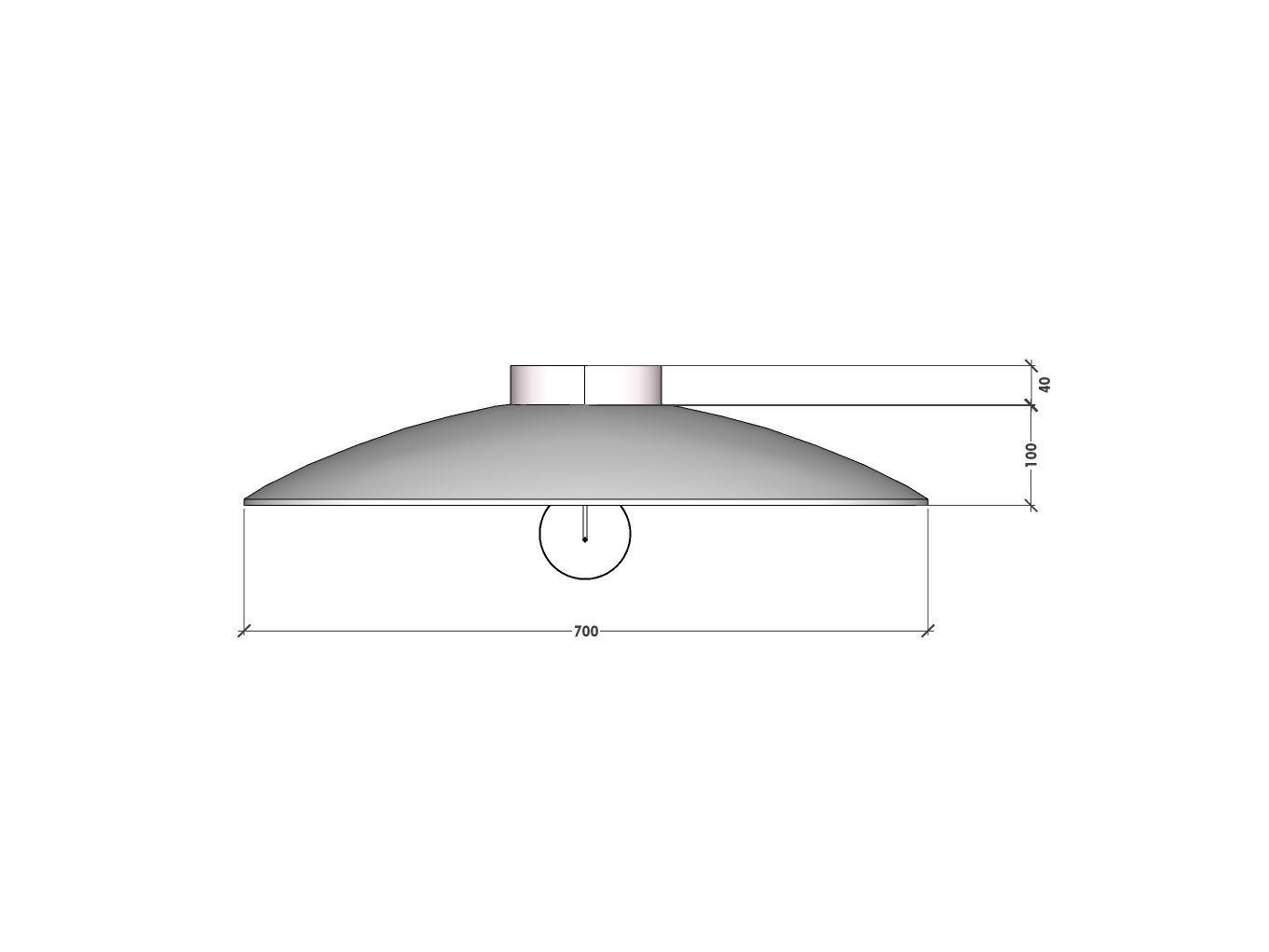 Термоформованный стеклянный подвесной светильник ручной работы RADAR INTERIOR Zenith ARCH-00030849 - Вид №3