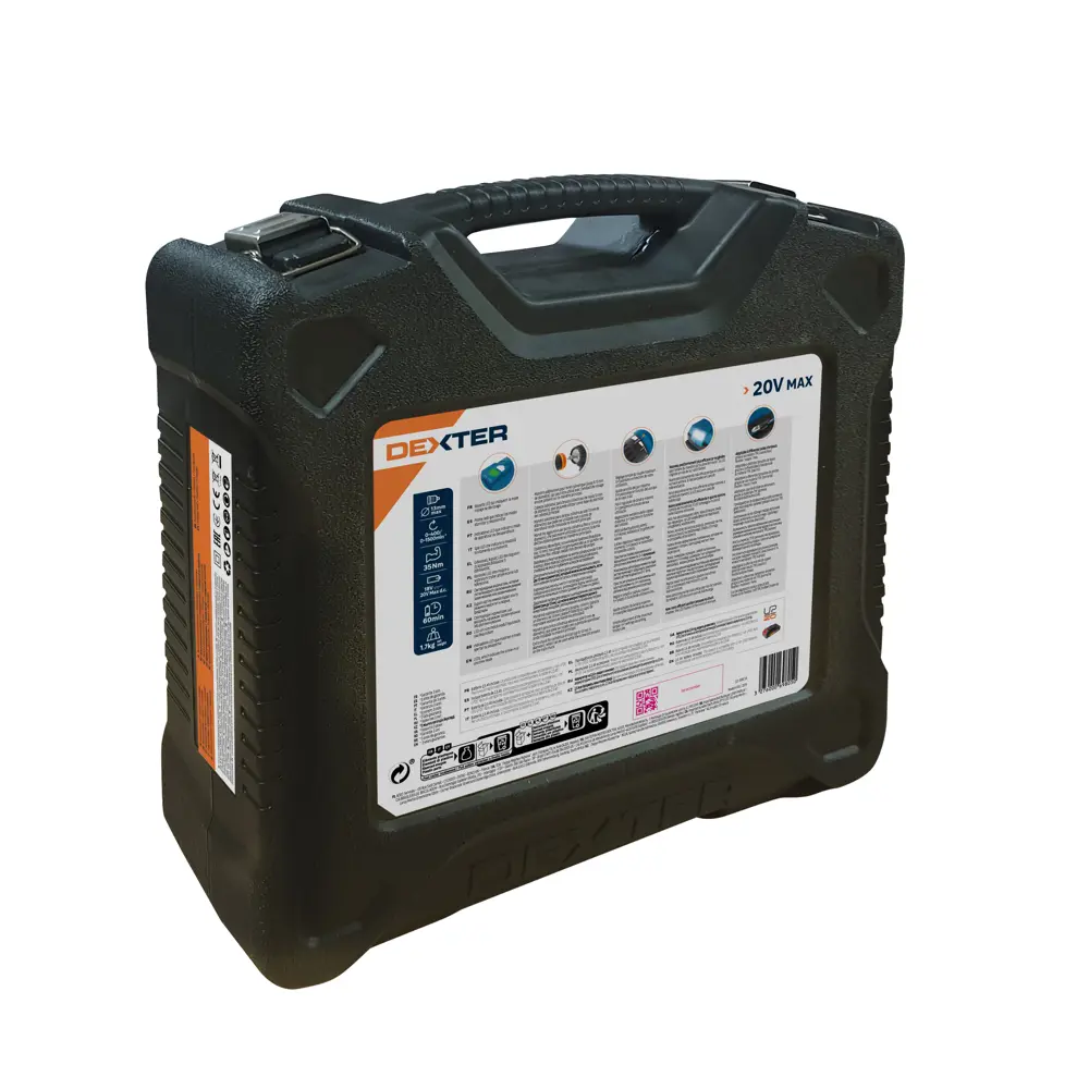 Дрель аккумуляторная Dexter 20VSD2-35RCA.1A, 20 В Li-ion 2.5 Ач 82253643 STLM-2114127  - Вид №8